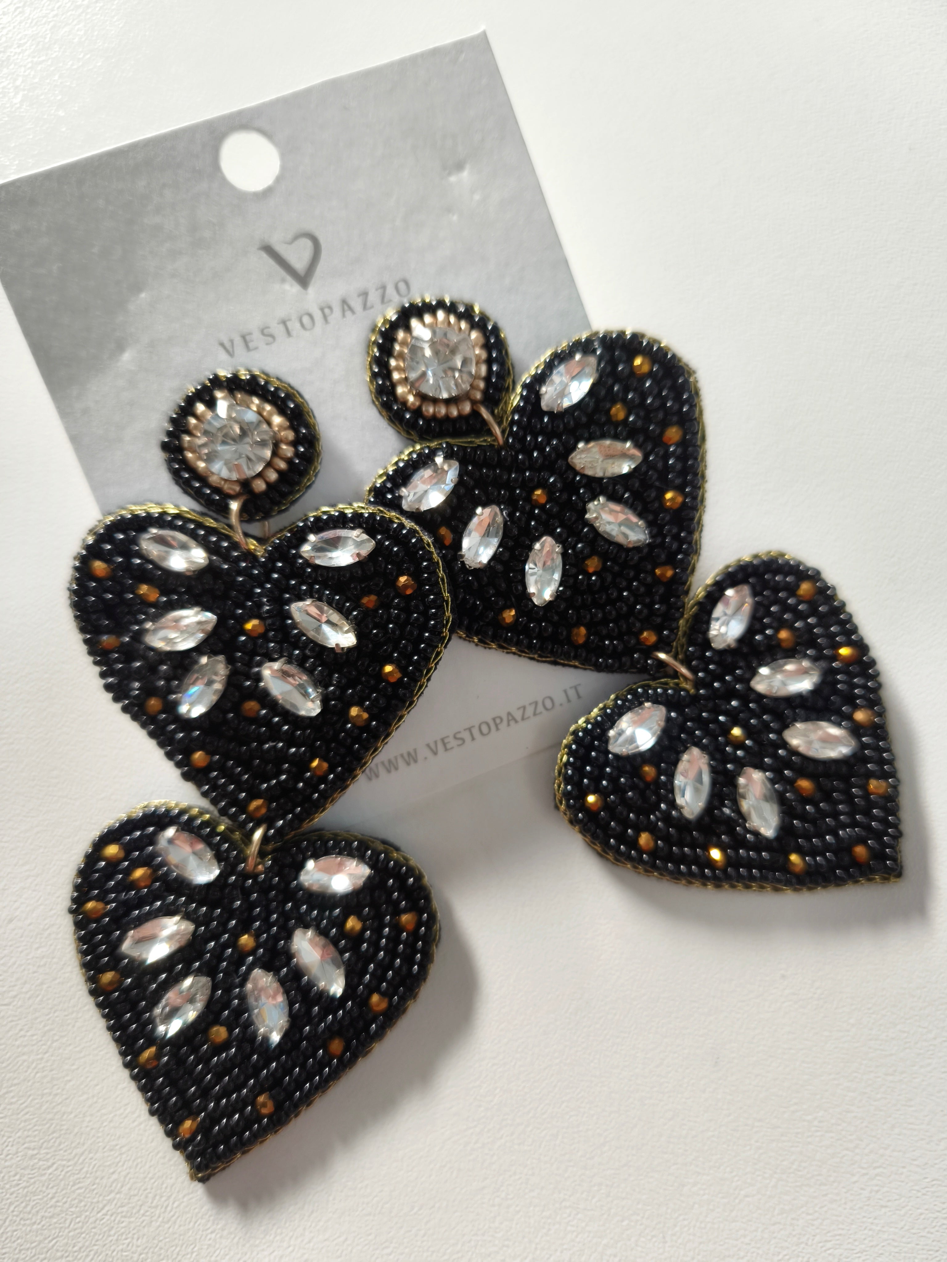 Orecchini cuore vestopazzo
