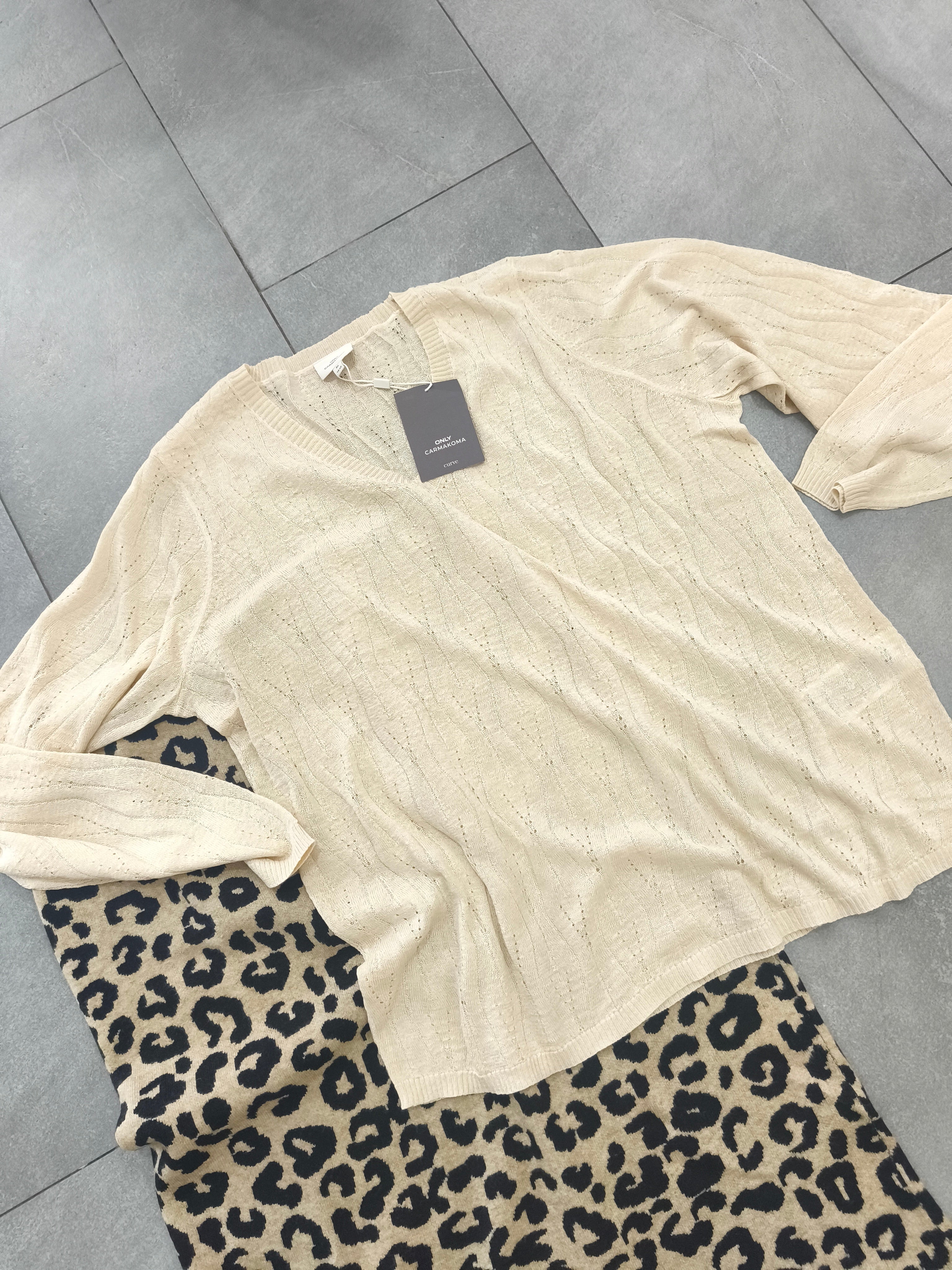 Gonna in maglia maculata