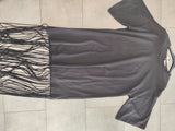 Maxi t-shirt frange 7238