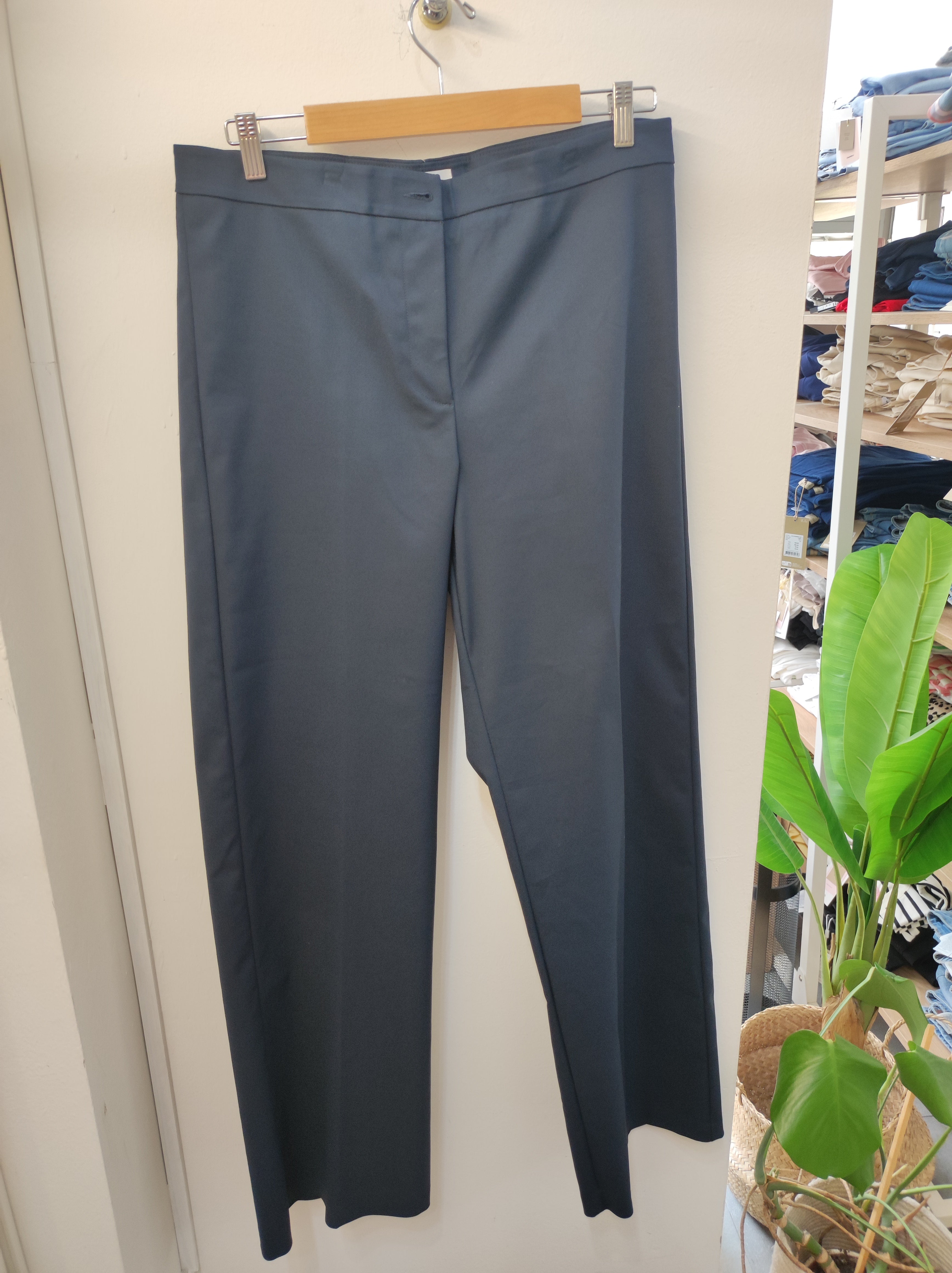 Pantalone gamba palazzo blu
