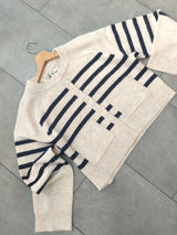 Cardigan righe