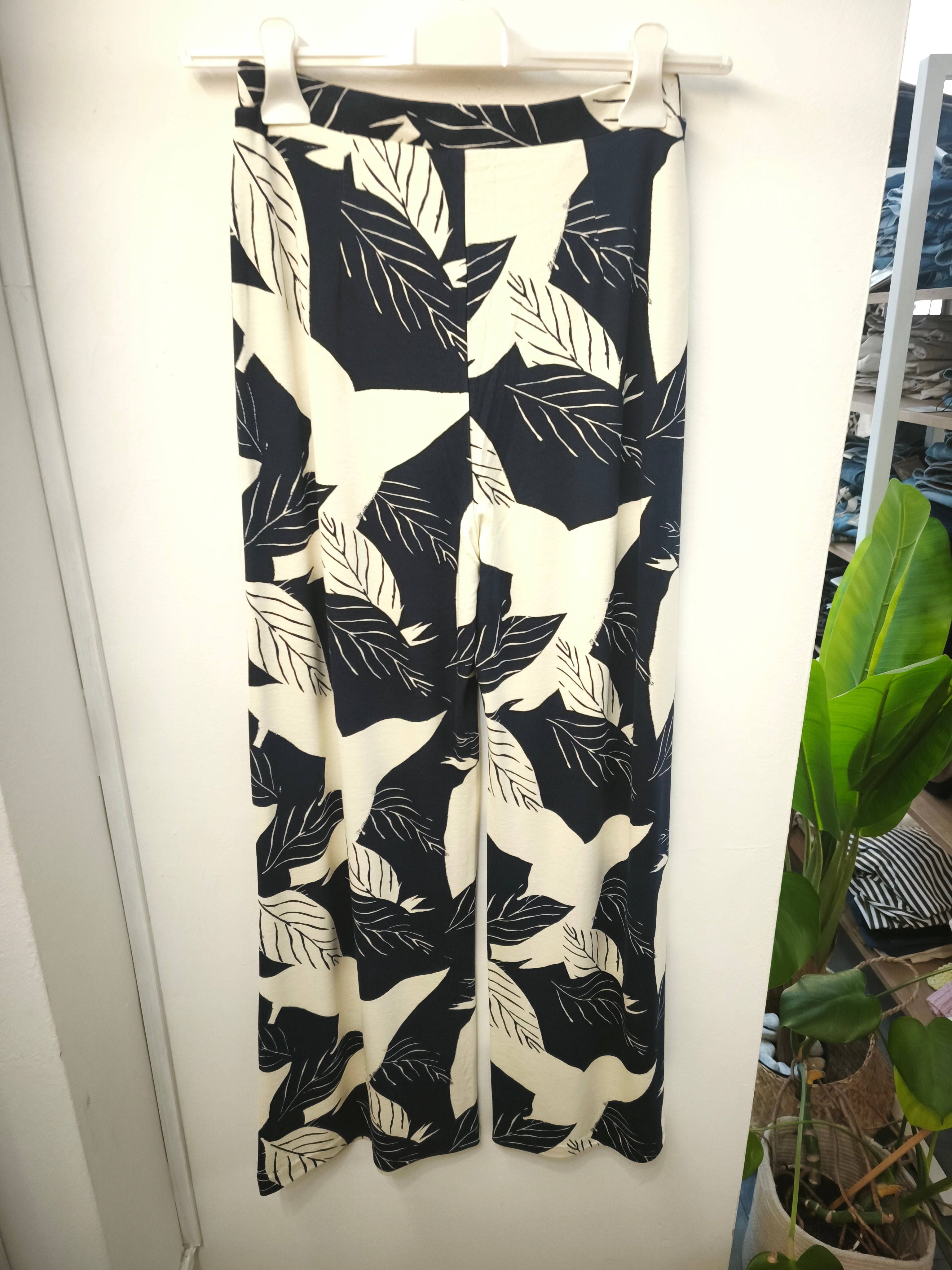 Pantalone floreale blu