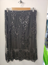 Gonna midi paillettes e tulle