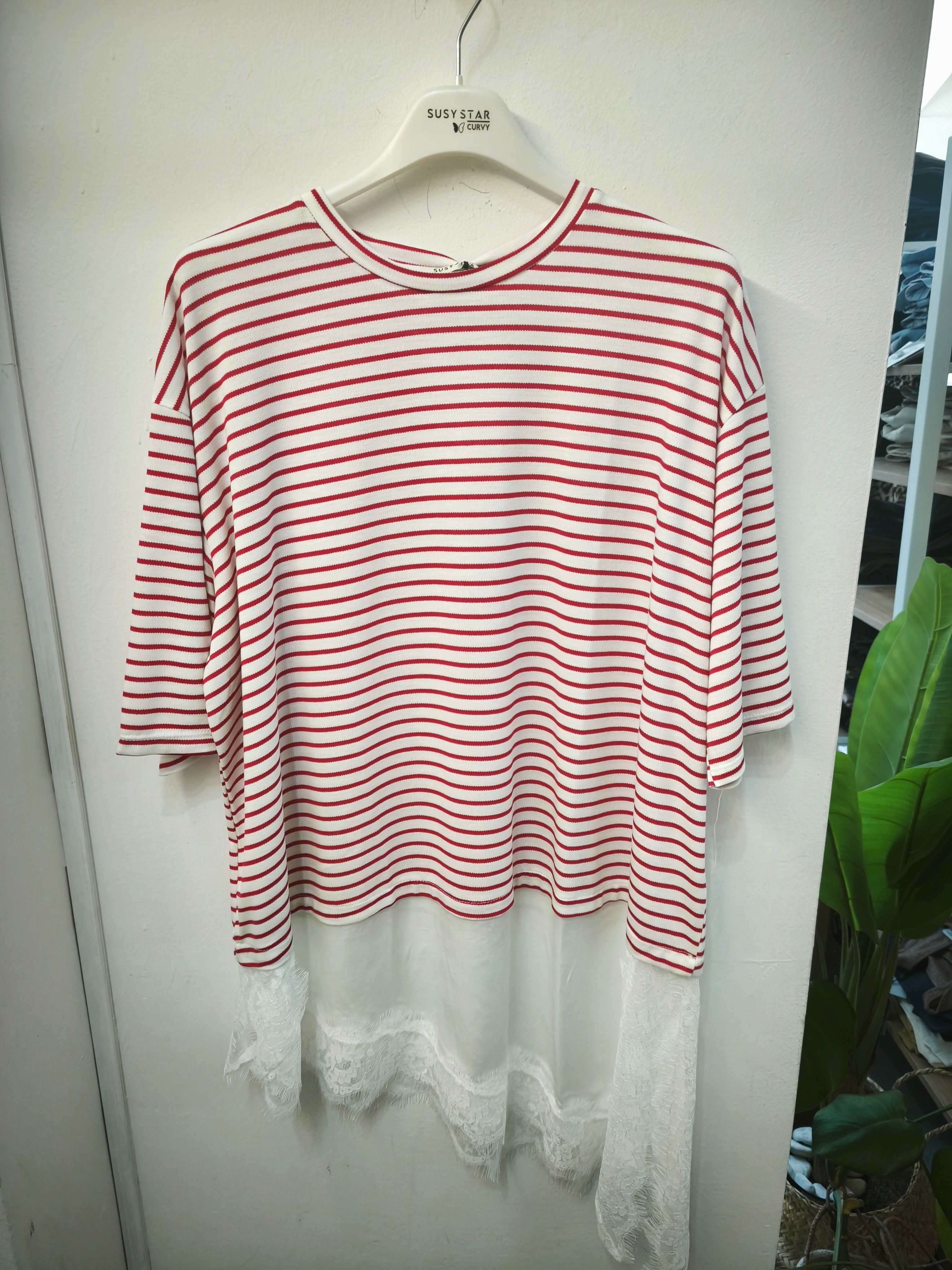 Maxi maglia riga