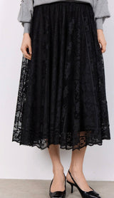 Gonna ampia in pizzo