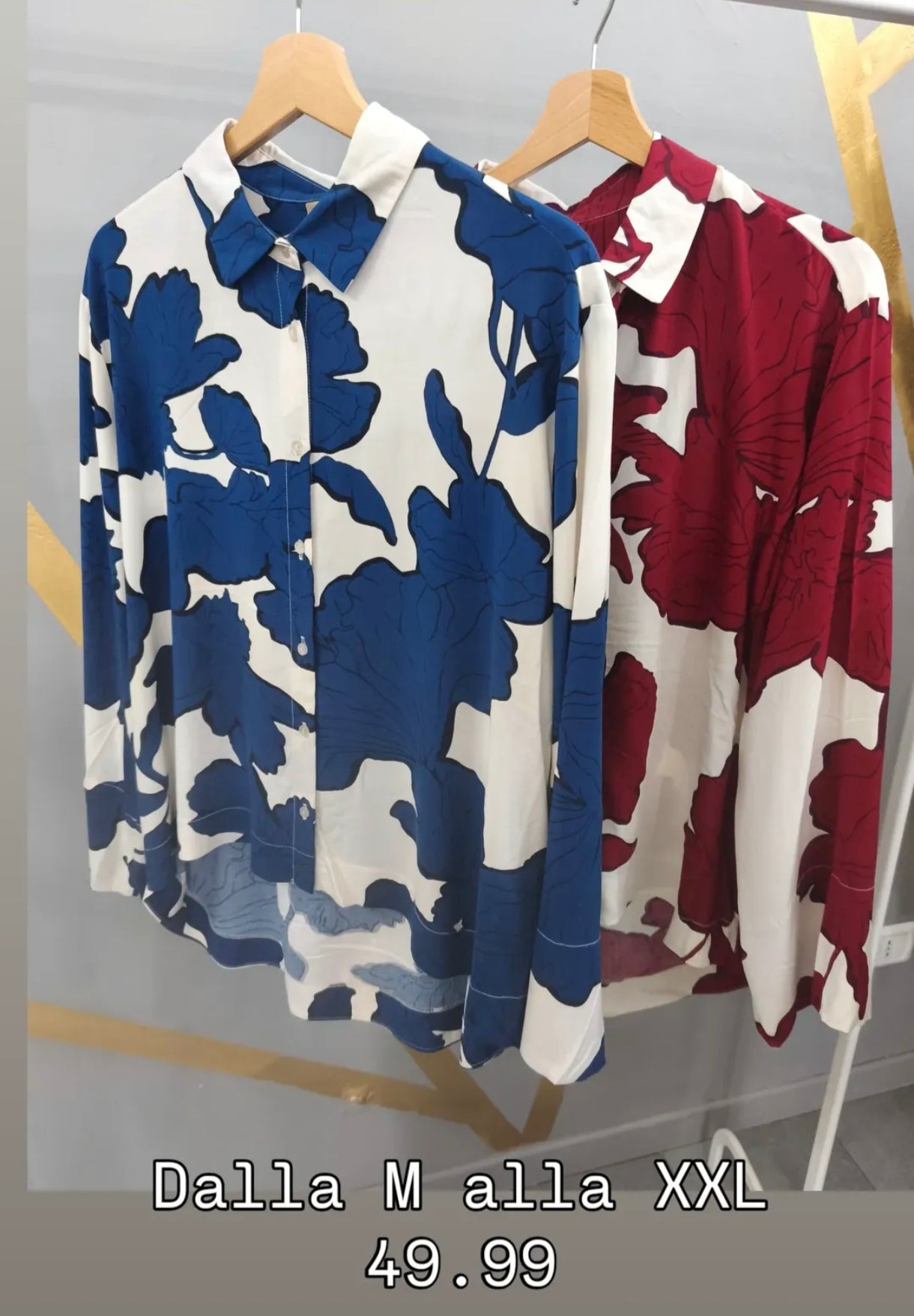 Camicia lunga fiore Soya