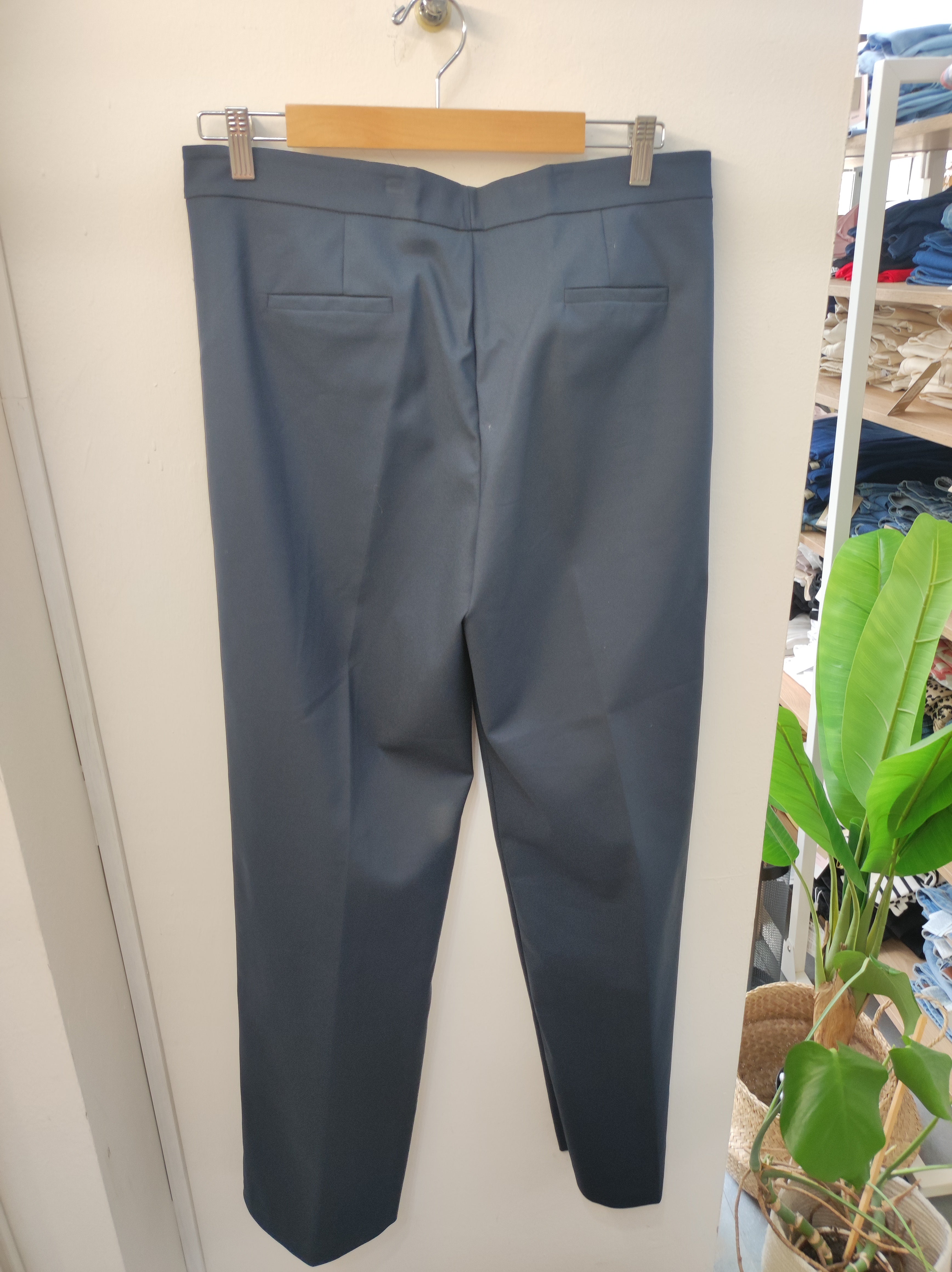 Pantalone gamba palazzo blu