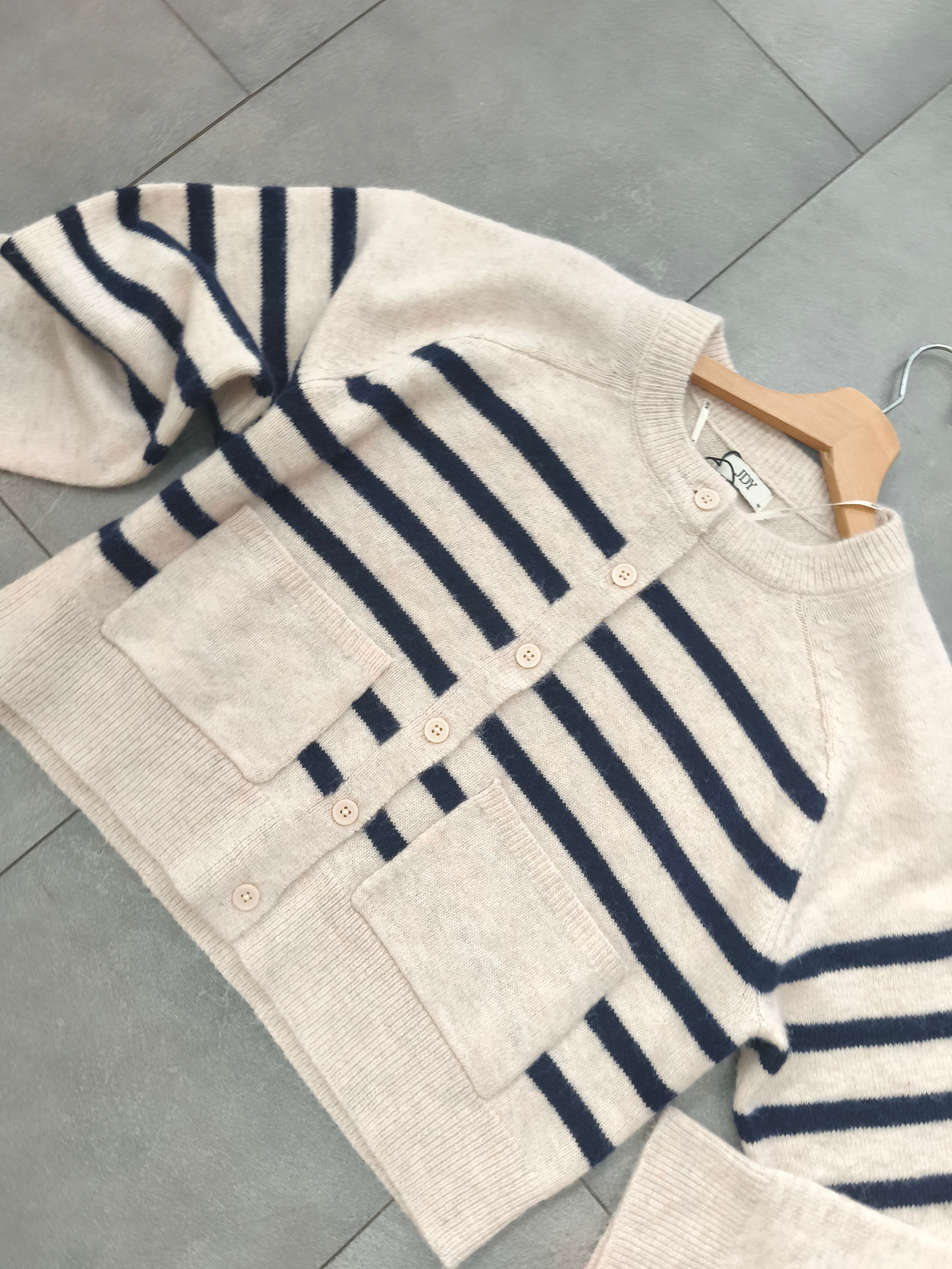 Cardigan righe