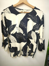 Maglia floreale blu