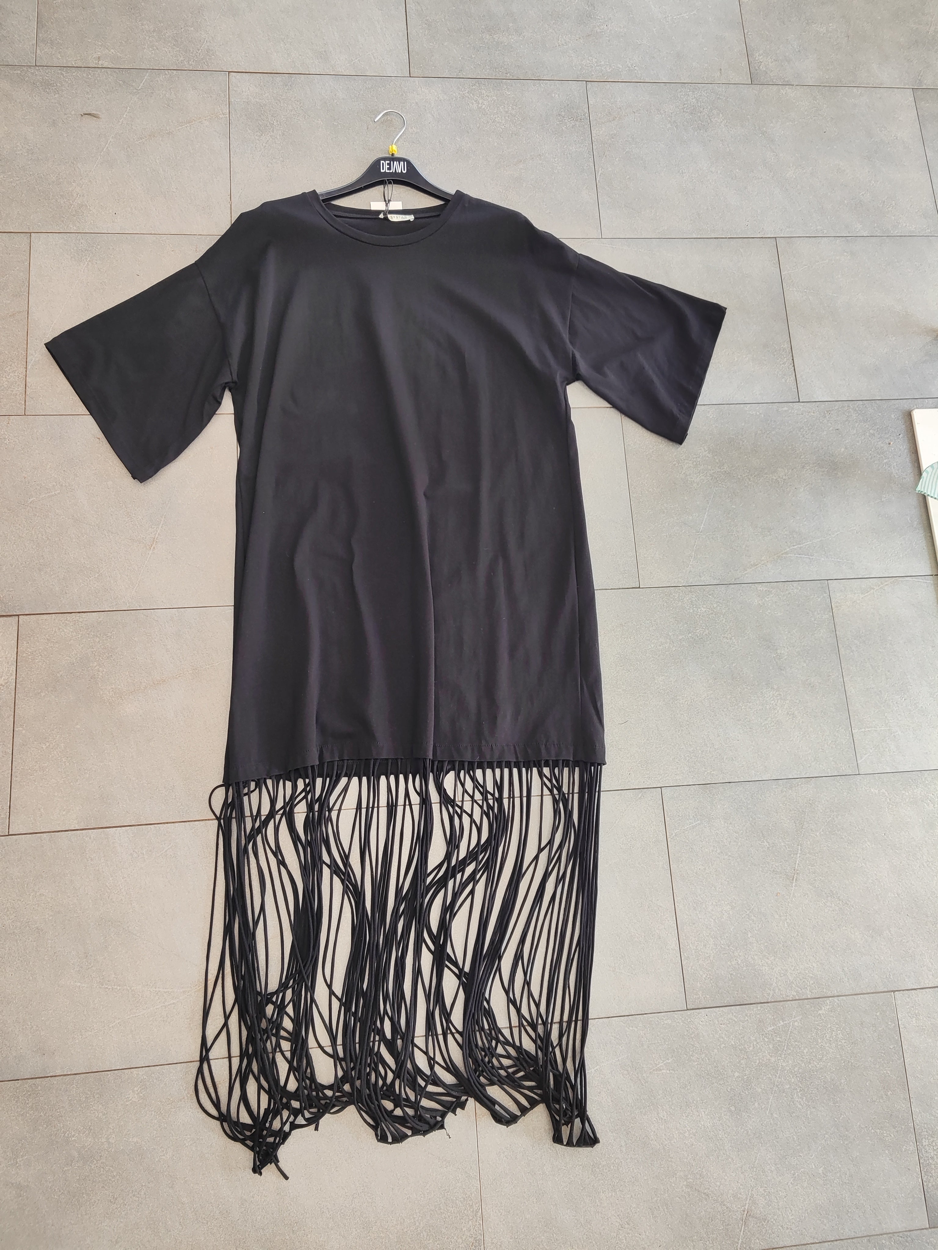 Maxi t-shirt frange 7238