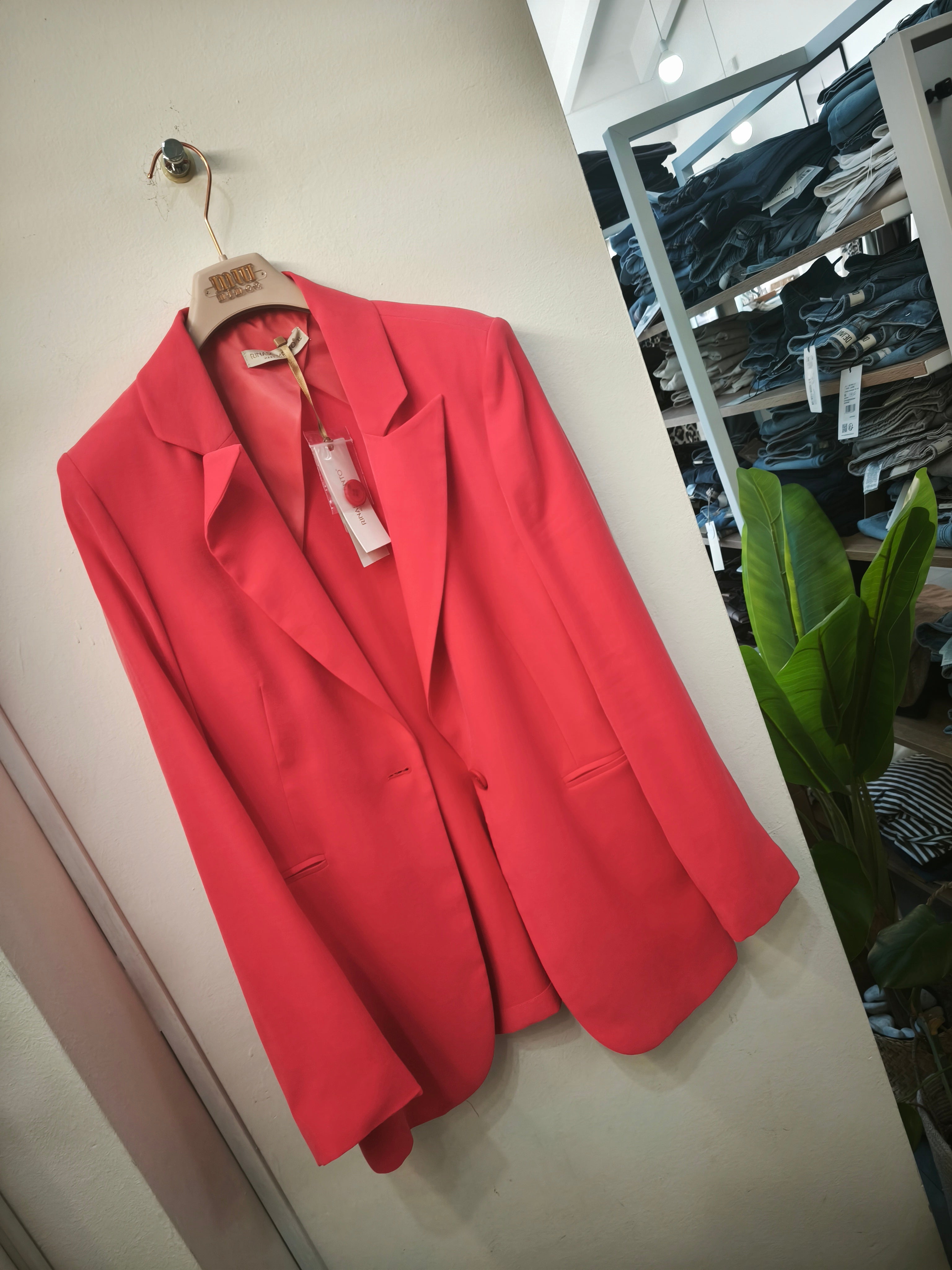 Blazer rosso corallo