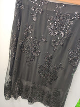 Gonna midi paillettes e tulle