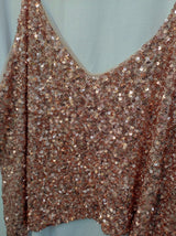 T-shirt + top paillettes