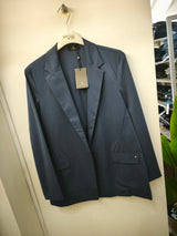 Blazer monopetto blu Ragno