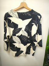 Maglia floreale blu