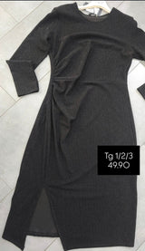 Abito lurex con arriccio