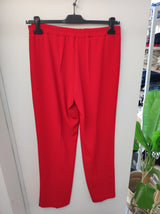 Pantalone gamba palazzo rosso