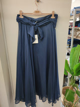 Gonna chiffon blu