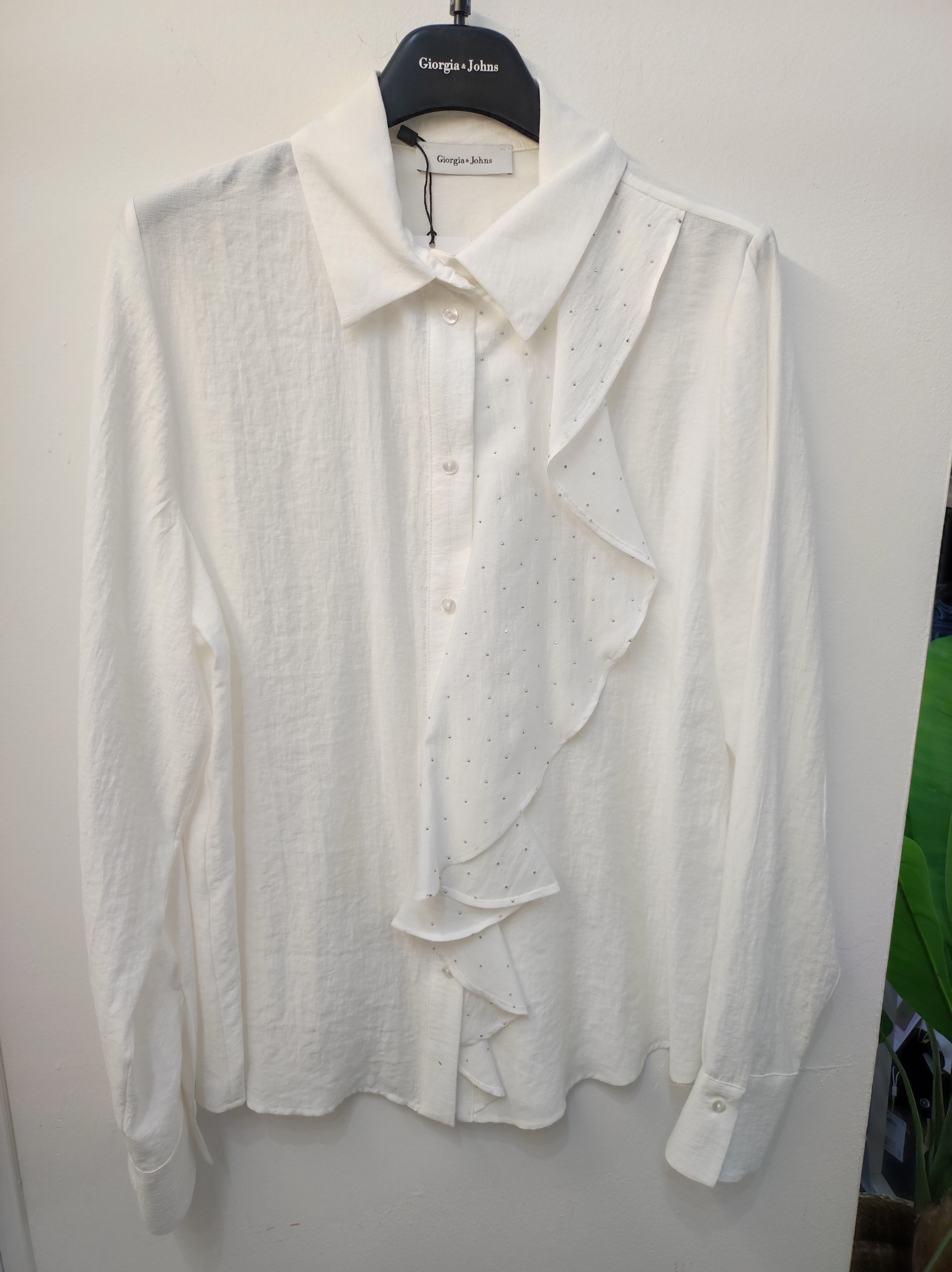 Camicia volant con brilli
