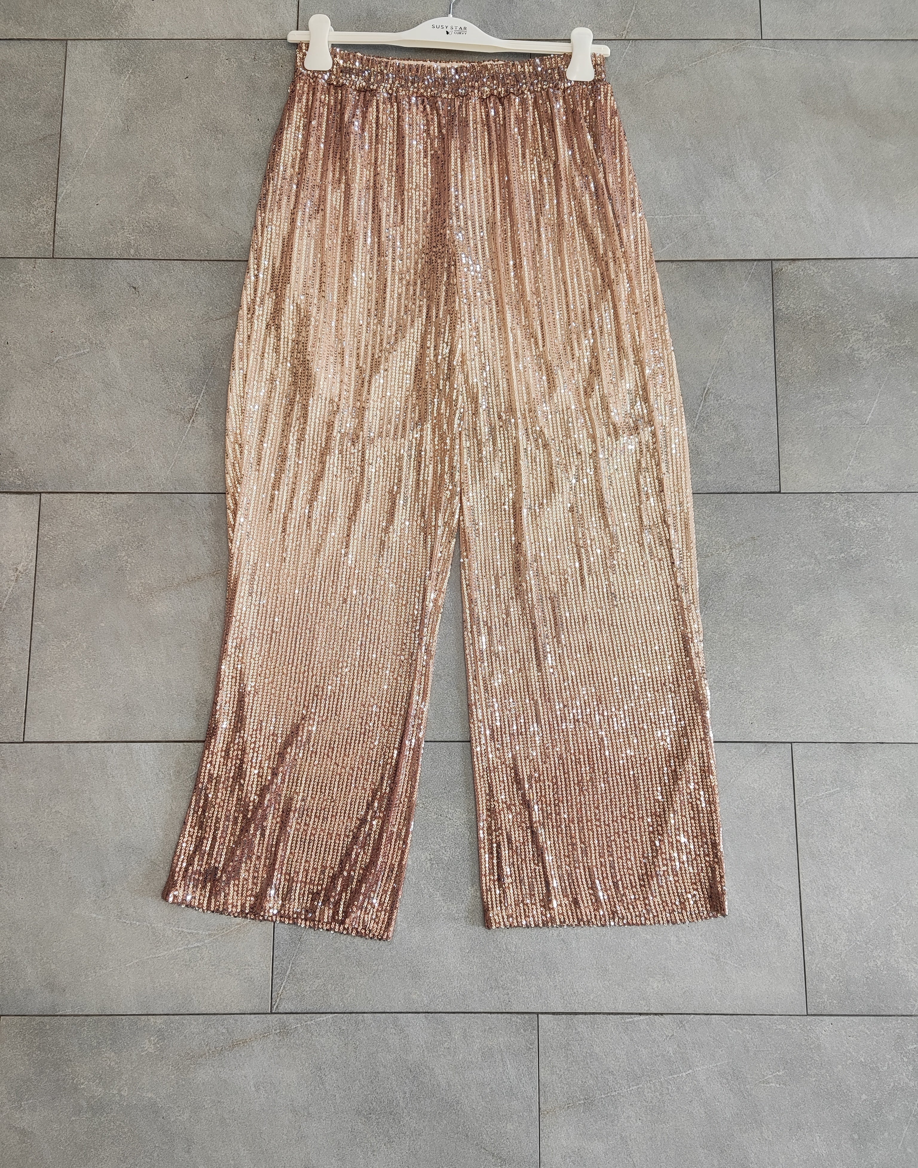 Pantalone paillettes fango C701