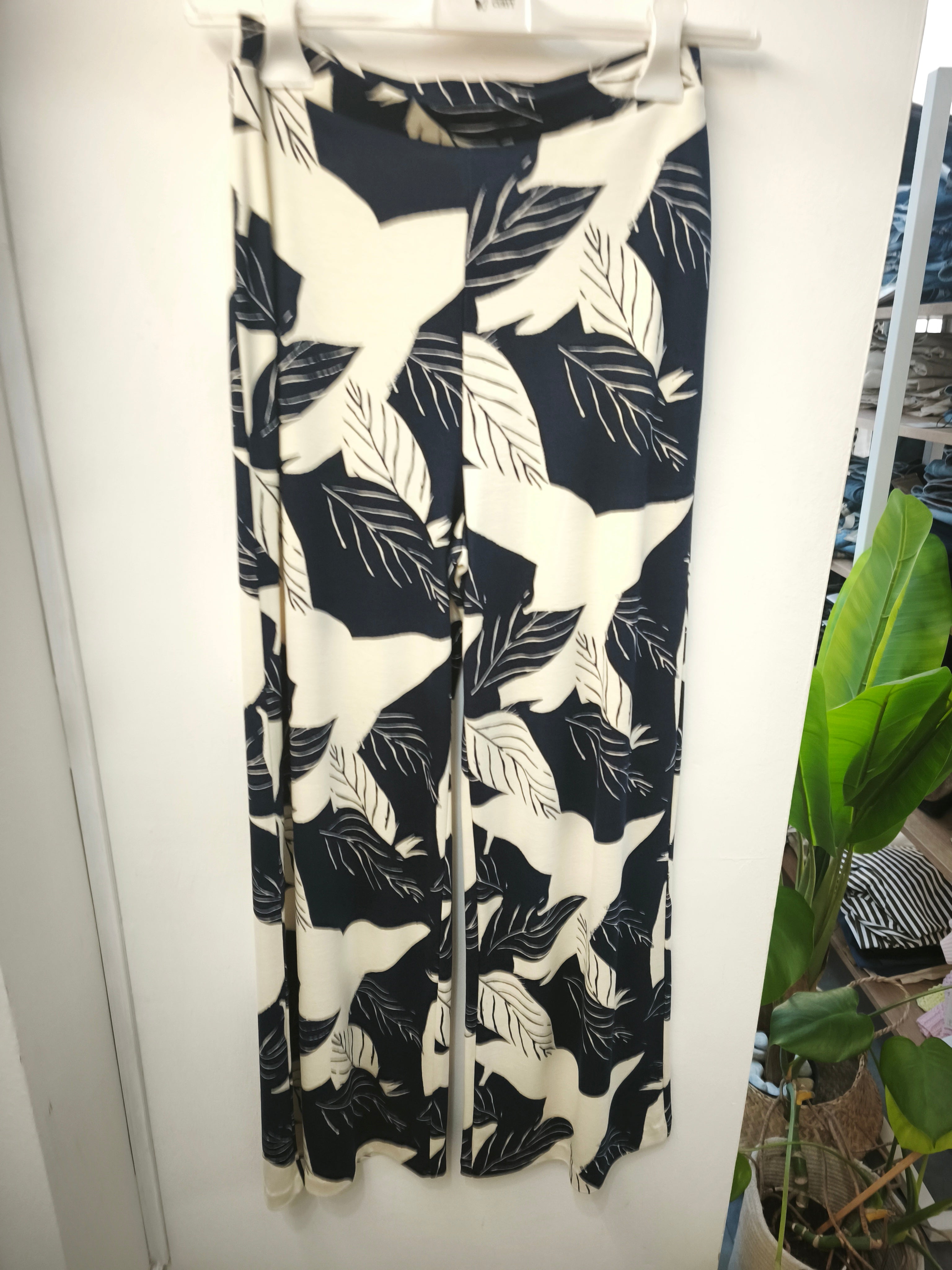Pantalone floreale blu