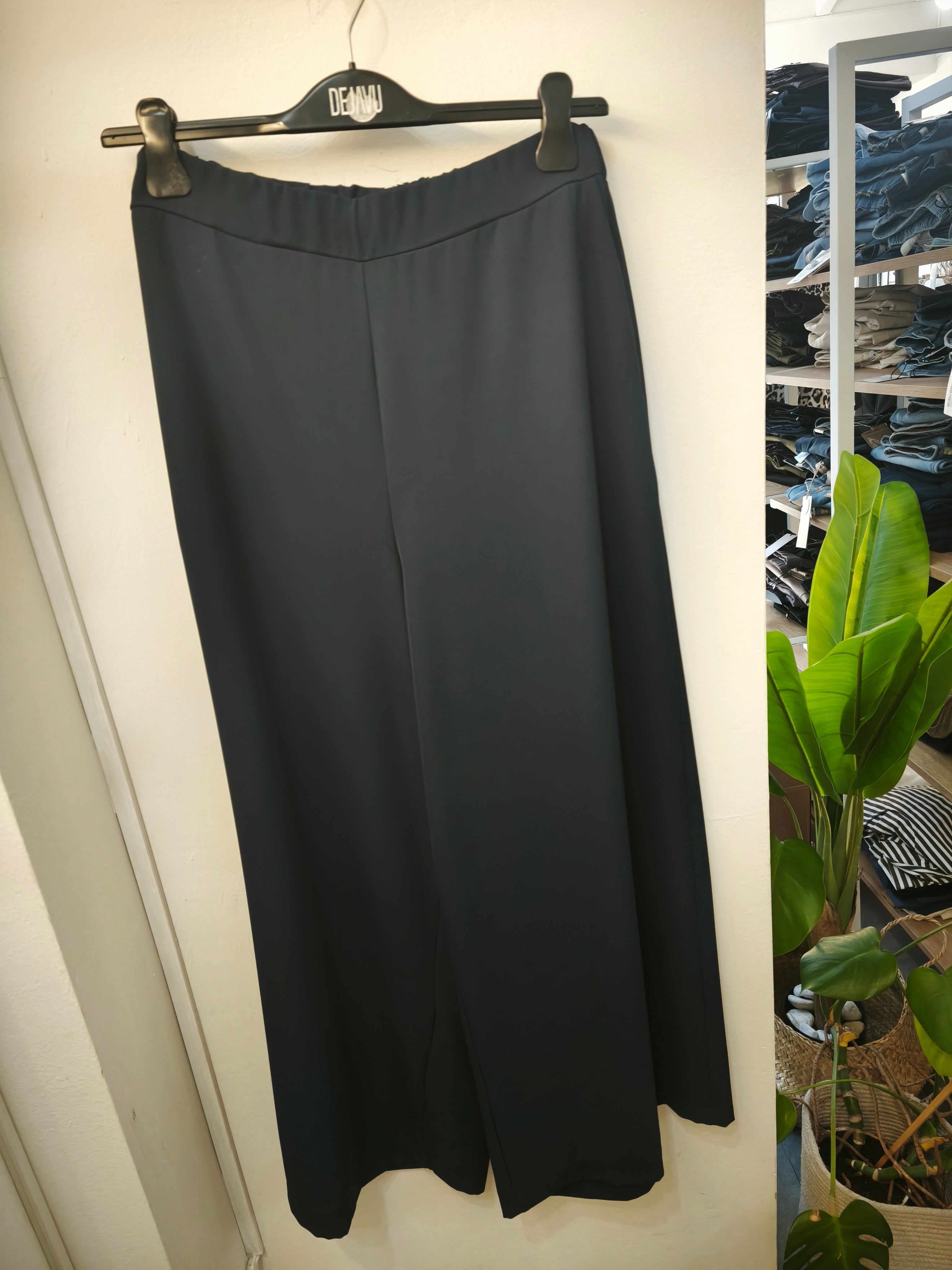 Pantalone fluido blu