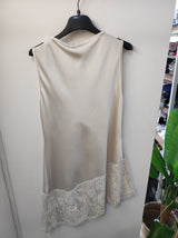 Blusa asimmetrica beige