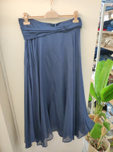 Gonna chiffon blu
